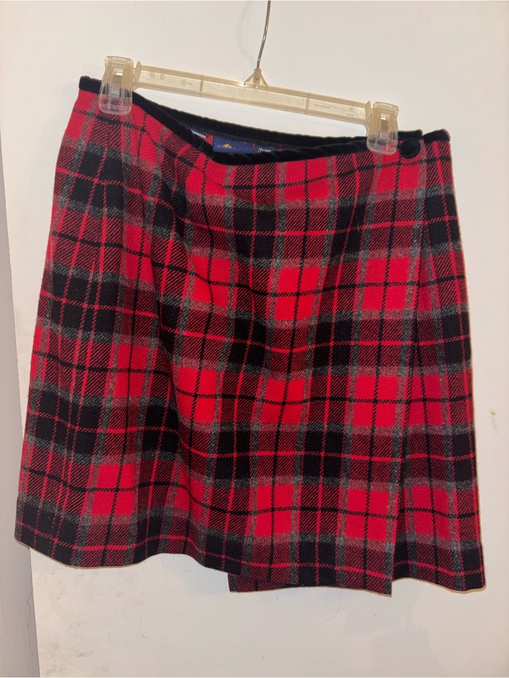 Classic Red Plaid A-Line Skirt by Liz Claiborne